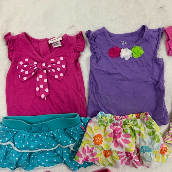 🔥3/$15🔥Girls 6-9 Months Spring Summer Bundle 7 Pieces - Picture 2 of 8